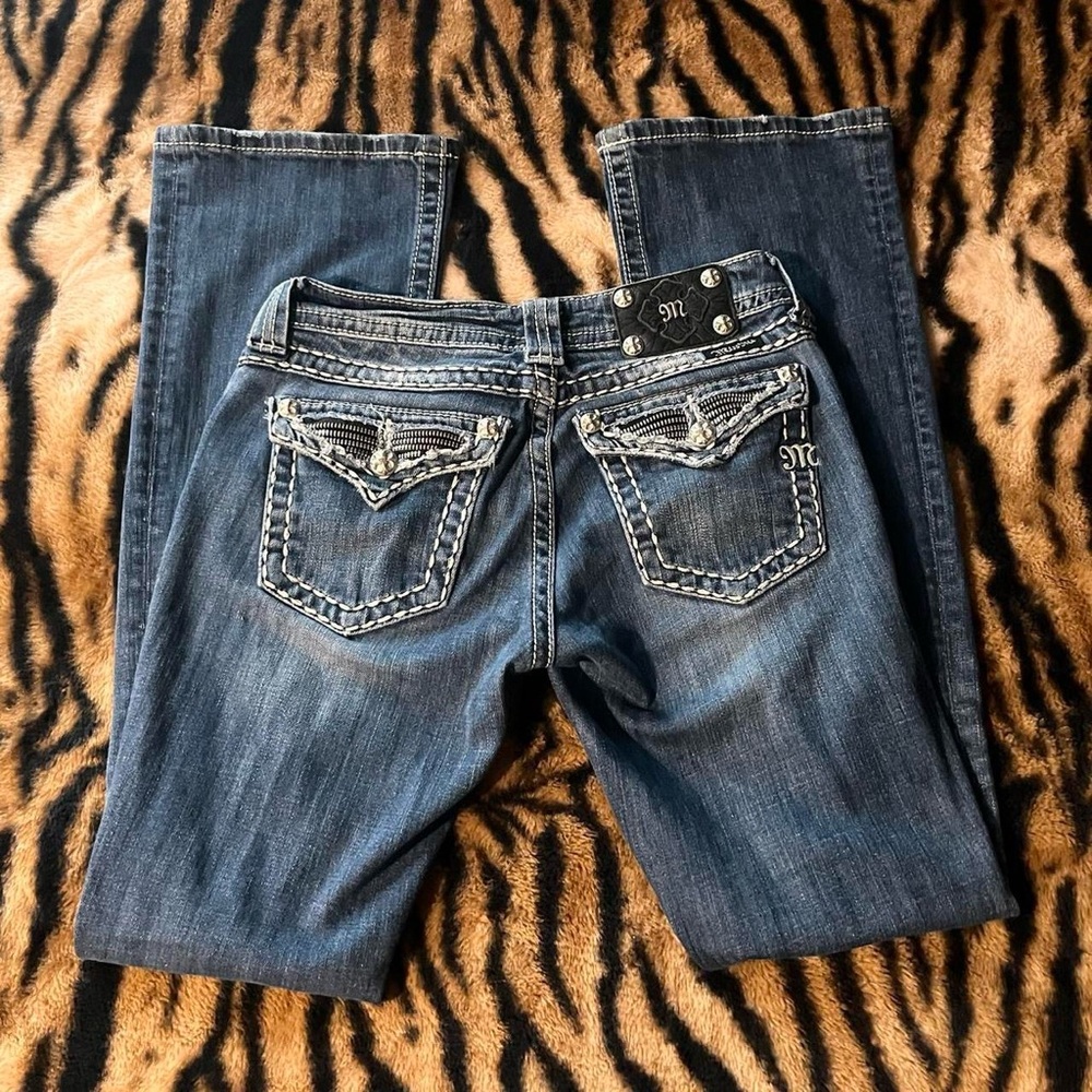 Miss Me Dark Blue Boot Cut Jeans